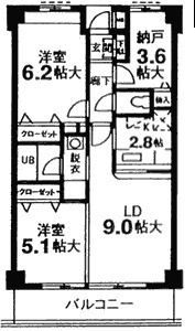 ガーデン有川の間取り