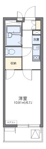 レオパレスラグレージュの間取り