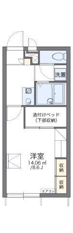 レオパレス日の出の間取り