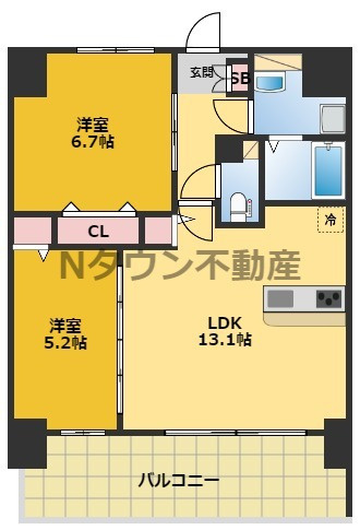 【間取り】 | コンフォート城西 | 間取りです。