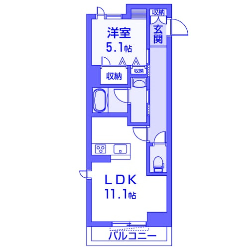 フォンターナ鈴谷の間取り