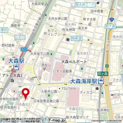 【地図】 | ステージファースト大森駅前