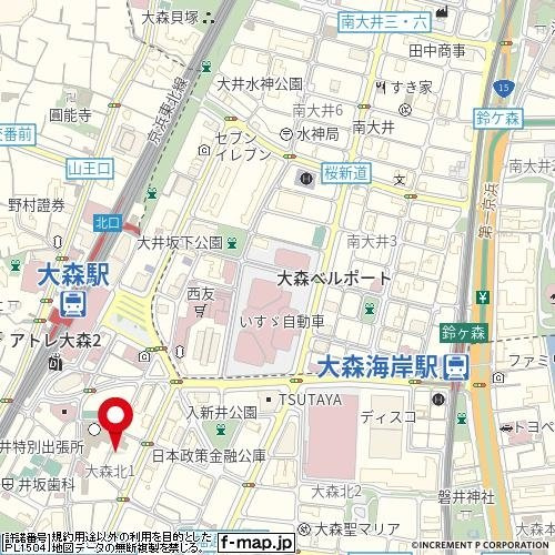 【地図】 | ステージファースト大森駅前