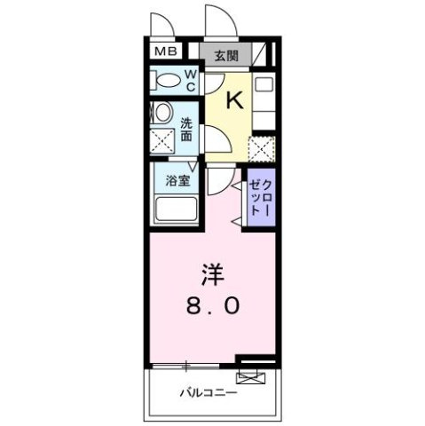 アビタシオンⅠの間取り