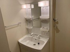 忙しい朝には欠かせない洗面所です