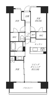 【間取り】 | シティテラス川崎鈴木町グランドシーズンズ