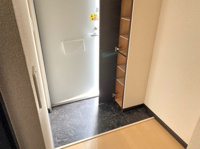 シンプルで使いやすい玄関です