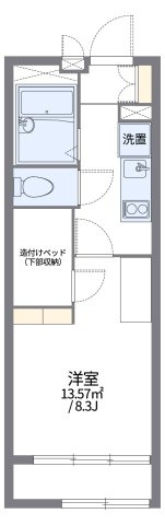 【間取り】 | レオパレスフォーブル２１Ａ