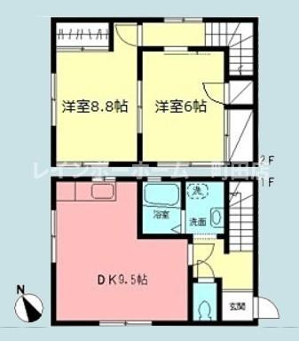 ハイムキロロ※初期費用分割後払いサービス利用可能物件の間取り