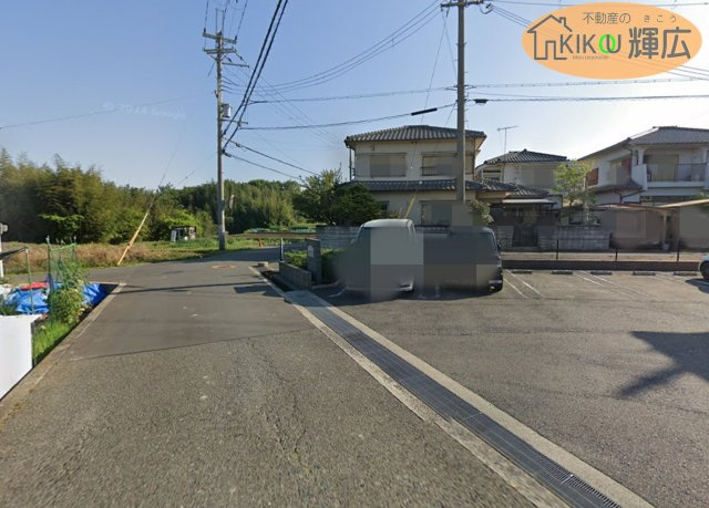 明石市魚住町金ケ崎　B号地　土地の前面道路含む現地写真