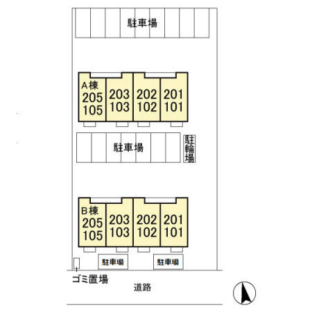 メゾン エクレール Bの区画図