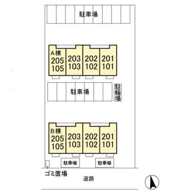 【区画図】 | メゾン エクレール B