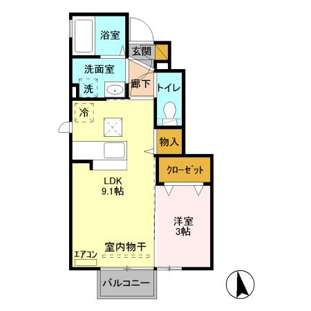 メゾン エクレール Bの間取り