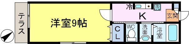 ハイツアヅミノの間取り