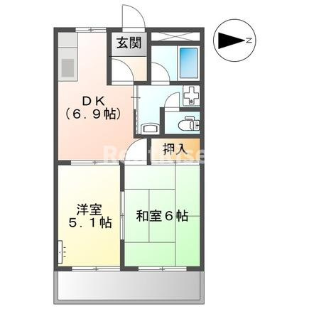 ハイツ河合の間取り