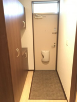 シンプルで使いやすい玄関です