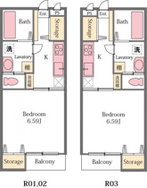 収納豊富で住みやすいコンパクトな1K