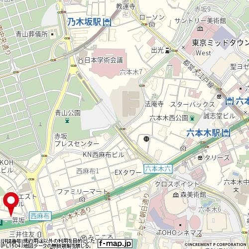 メインステージ西麻布の地図