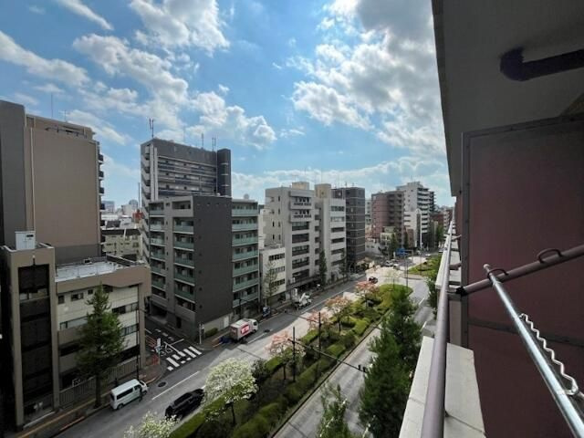 朝日関口マンションのバルコニー