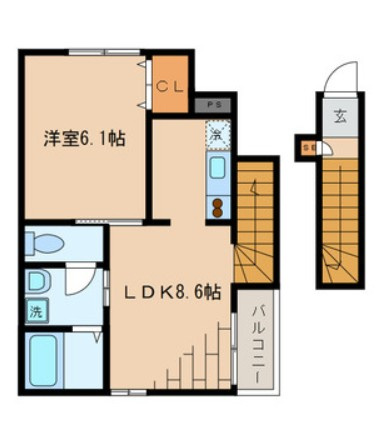 ル・ソレイユの間取り|間取りです。