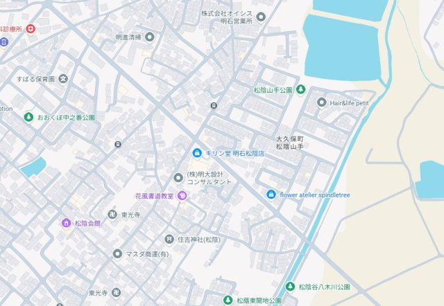 明石市大久保町松陰山手　第1期　新築一戸建ての地図