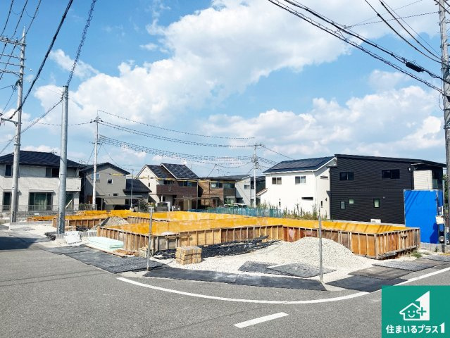 明石市大久保町松陰山手　第1期　新築一戸建ての外観|現在の進捗状況です！順調に作業進行中、完成が待ち遠しいです！詳細の間取り等、お気軽にお問い合わせください！