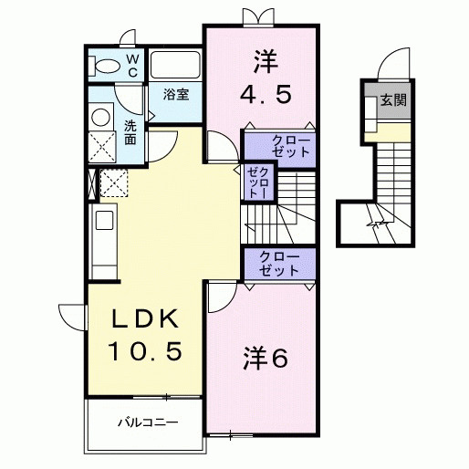 フローラⅡの間取り
