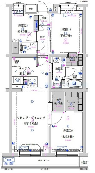 サステナブランシェ本行徳の間取り
