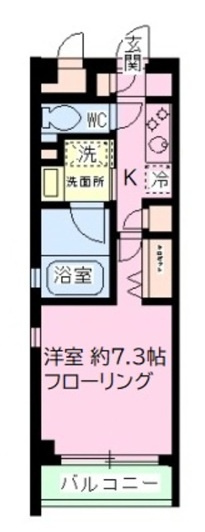 ヴィルヌーブ蔵前の間取り
