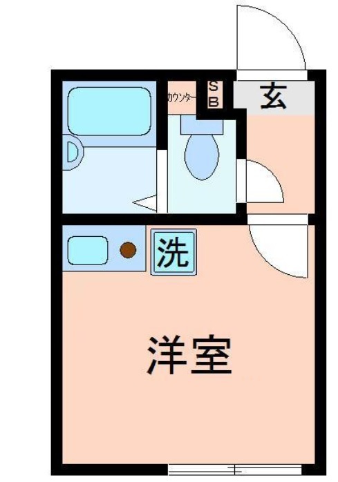 サンシャイン南馬込の間取り|間取り　バストイレ別