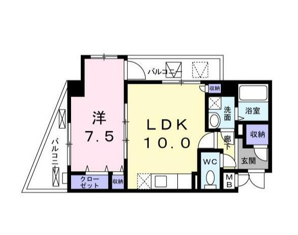 リバティーズSAGA.Ⅰの間取り
