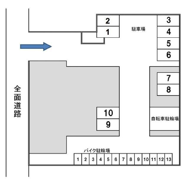 クラシコ鷺沼の区画図