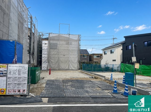 明石市大久保町松陰山手　第1期　新築一戸建ての外観|現在の進捗状況です！順調に作業進行中、完成が待ち遠しいです！詳細の間取り等、お気軽にお問い合わせください！