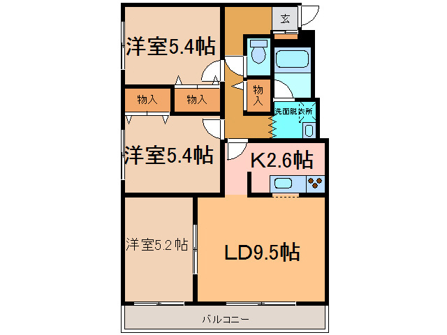 ドルシスⅡの間取り
