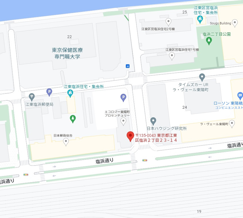 エコロジー東陽町の地図