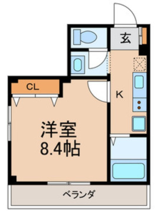 市川市新田１丁目の賃貸マンションの間取り