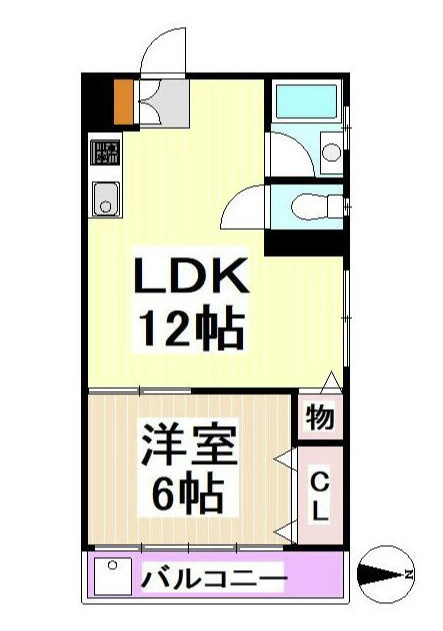 北村ハイツの間取り