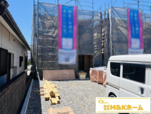 半田市向山町3丁目　全3棟　3号棟の外観|R8.8.6撮影　外壁サイディング貼り♪