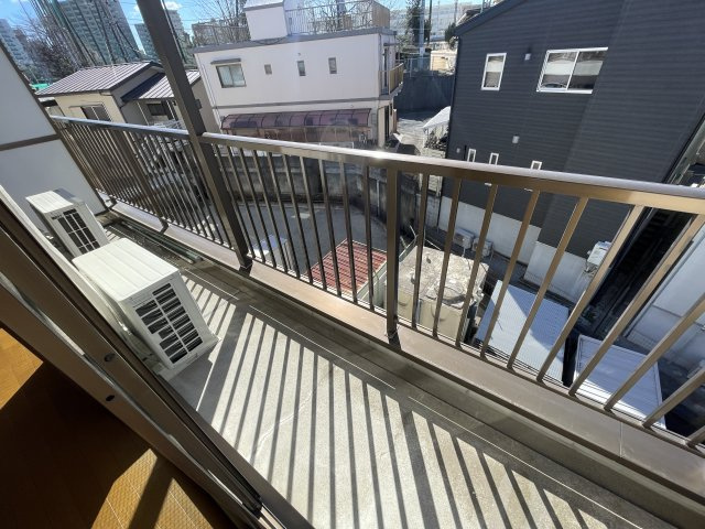 恩田コーポのバルコニー