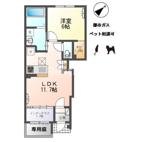 中島通四丁目新築アパートの間取り