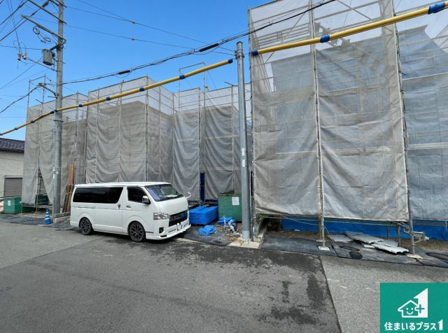 明石市大久保町松陰山手　第1期　新築一戸建ての外観|現在の進捗状況です！順調に作業進行中、完成が待ち遠しいです！詳細の間取り等、お気軽にお問い合わせください！