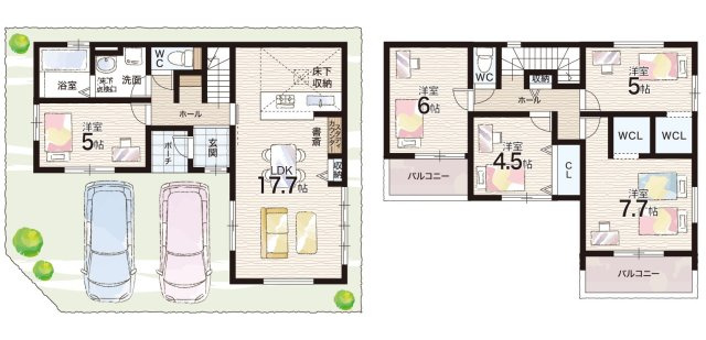 明石市大久保町松陰山手　第1期　新築一戸建ての間取り|4号棟