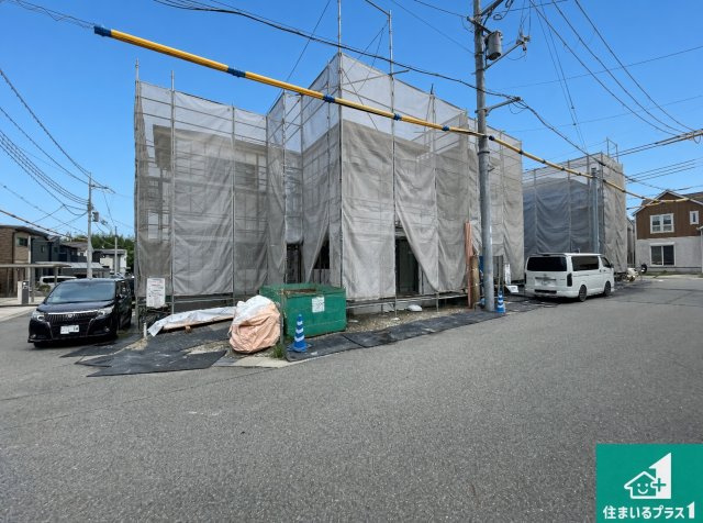 明石市大久保町松陰山手　第1期　新築一戸建ての外観|現在建築中！落ち着いた街並みで新生活を始めることが出来そう！周辺の物件も併せてご紹介させて頂きます！