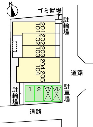 ウェールスの区画図