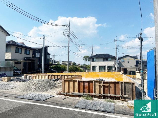 明石市大久保町松陰山手　第1期　新築一戸建ての外観|周辺は落ち着いた街並みの住宅地！子育てがしやすい住環境です！まだ未完成ですが、現地でしかわからない事もございます。是非一度ご覧ください。