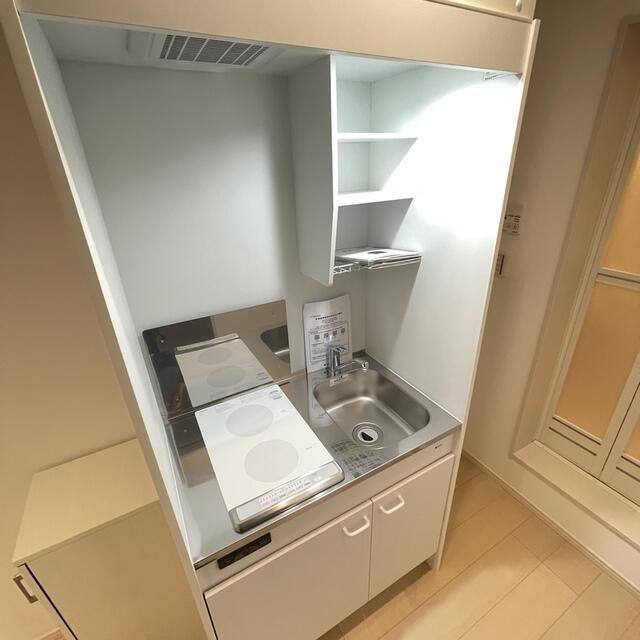 ＭＥＬＤＩＡ下丸子のキッチン|コンパクトなキッチンで掃除もラクラク