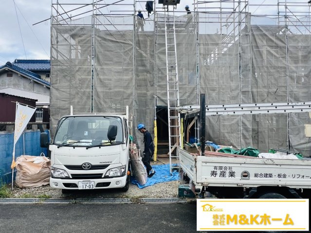 常滑市明和町5丁目　全3棟　3号棟の外観|R8.9.15撮影　上棟しました♪　長期優良住宅☆