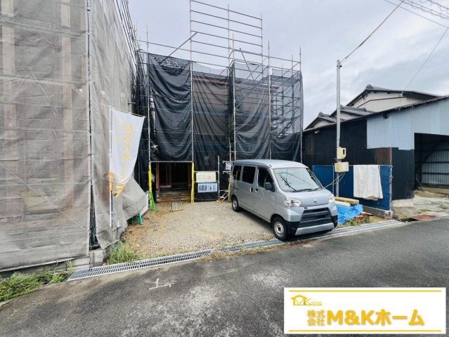 常滑市明和町5丁目　全3棟　1号棟の前面道路含む現地写真|R8.9.15撮影　並列駐車2台可能☆