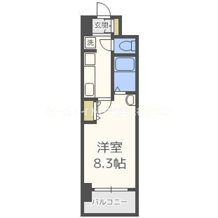 クレストコート難波サウスの間取り