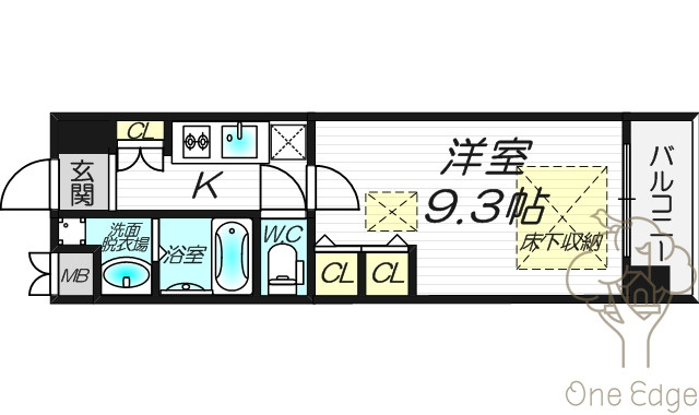 NORTH VILLAG BIRTH PLACE 本館の間取り